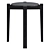 Elegant Beech Stool by Serax 3D model small image 2