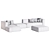 Sleek Modular Match Sofa Set 3D model small image 6