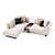 Elegant Modular Sofa Collection 3D model small image 3