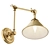 Brass Articulating Library Sconce 3D model small image 3