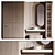 Modern Bathroom Furniture Set 27 3D model small image 1