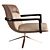 Sculpted Elegance in Armchair 3D model small image 2