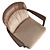 Sculpted Elegance in Armchair 3D model small image 4