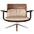 Sculpted Elegance in Armchair 3D model small image 5