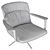 Sculpted Elegance in Armchair 3D model small image 6