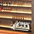 Luminous Minimalistic Bar Counter 3D model small image 3