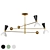 Orbitale Arteluce Brass Chandelier 3D model small image 1