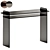 Modern Opal Glass Console Table 3D model small image 1