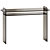 Modern Opal Glass Console Table 3D model small image 3