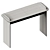 Modern Opal Glass Console Table 3D model small image 4