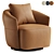 Sleek Modern Alice Armchair 3D model small image 1