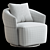 Sleek Modern Alice Armchair 3D model small image 6