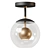 Modern Elegance Aluminum Ceiling Light 3D model small image 1