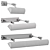 Anette Picture Lights Set 3D model small image 5