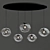 Galaxy Pendant Lamp: Elegant Illumination 3D model small image 2