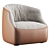 Unique Blob Armchair Design 3D model small image 1
