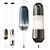  Hand-Blown Glass Pendant Light 3D model small image 1