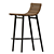 Retro California Bar Stools Set 3D model small image 3