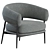 Contemporary Nena Armchair by Zanotta 3D model small image 1