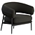 Contemporary Nena Armchair by Zanotta 3D model small image 3