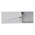 Modern White Wall Mount Basin 3D model small image 2