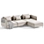 Modern IKEA Chaise Longue Sofa 3D model small image 2