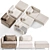 Modern IKEA Chaise Longue Sofa 3D model small image 3