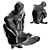 Abstract Human Sculpture in Stone/Metal 3D model small image 4