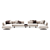 Modern Modular Sofa Set "TAKT S7 3D model small image 2