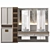 Modern Wood Hallway Composition 3D model small image 2