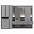 Modern Wood Hallway Composition 3D model small image 4