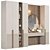 Modern Wood Hallway Composition 3D model small image 5