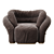 Rugiano ABBRACCIO Relax Armchair 3D model small image 2