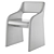 Birch Frame Upholstered Chair 3D model small image 4