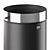 Stylish VIPP52 Waste Bin 3D model small image 2