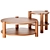 LUNDEN Modern Coffee Accent Tables 3D model small image 1