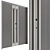 Rustic Wood Entry Door 3D model small image 6