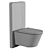 BERNSTEIN White Shower Toilet Package 3D model small image 5