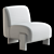 Rust Slipper Chair: Classic Elegance 3D model small image 5