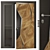 Modern Entrance Door Set60 3D model small image 1