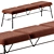  Chic Fabric Bench by Et al 3D model small image 2
