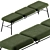 Chic Fabric Bench by Et al 3D model small image 3