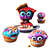  Monster Cake Figurines 3D model small image 1