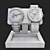 Premium Decor Set with Watches 3D model small image 6