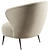 Modern Jeanne Boucle Armchair Soho 3D model small image 5