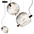 Sleek Cody Pendant Light 3D model small image 1
