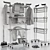  Maximized Clothes Drying Rack Stand 3D model small image 8