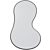 Sleek Wall Mirror ASMA 1220mm 3D model small image 2