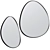 Modern Wall Mirror Sirius Design 3D model small image 1