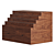 Gianfranco Frattini Walnut Storage Cabinet 3D model small image 1